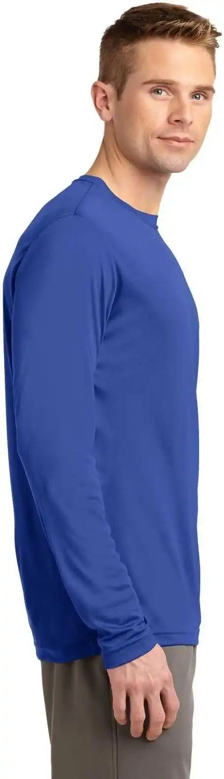 Sport-tek Tst350ls Tall Long Sleeve Posicharge Competitor Tee - True Royal