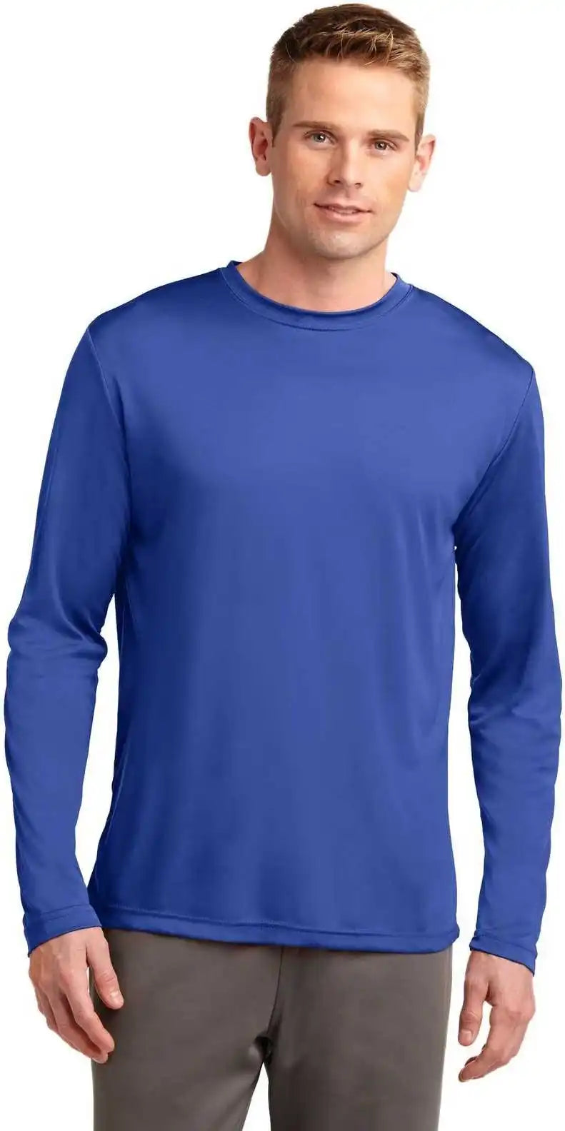 Sport Tek Tst350ls Tall Long Sleeve Posicharge Competitor Tee True Royal