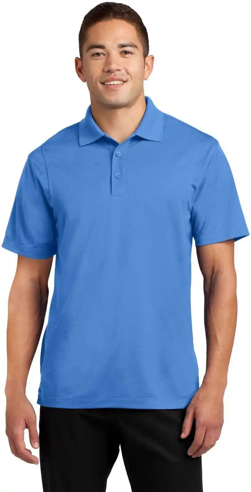 Sport Tek Tst650 Tall Micropique Wick Polo Blue Lake