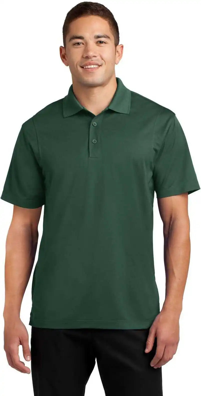 Sport Tek Tst650 Tall Micropique Wick Polo Forest Green