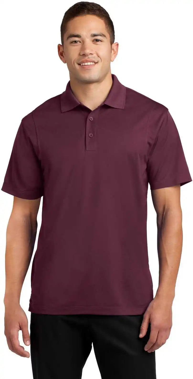 Sport-tek Tst650 Tall Micropique Sport-wick Polo - Maroon