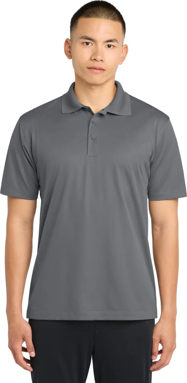 Sport-tek Tst650 Tall Micropique Sport-wick Polo - Gray Concrete