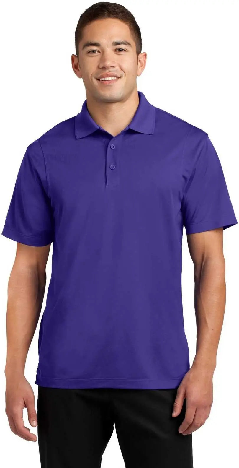 Sport-tek Tst650 Tall Micropique Sport-wick Polo - Purple