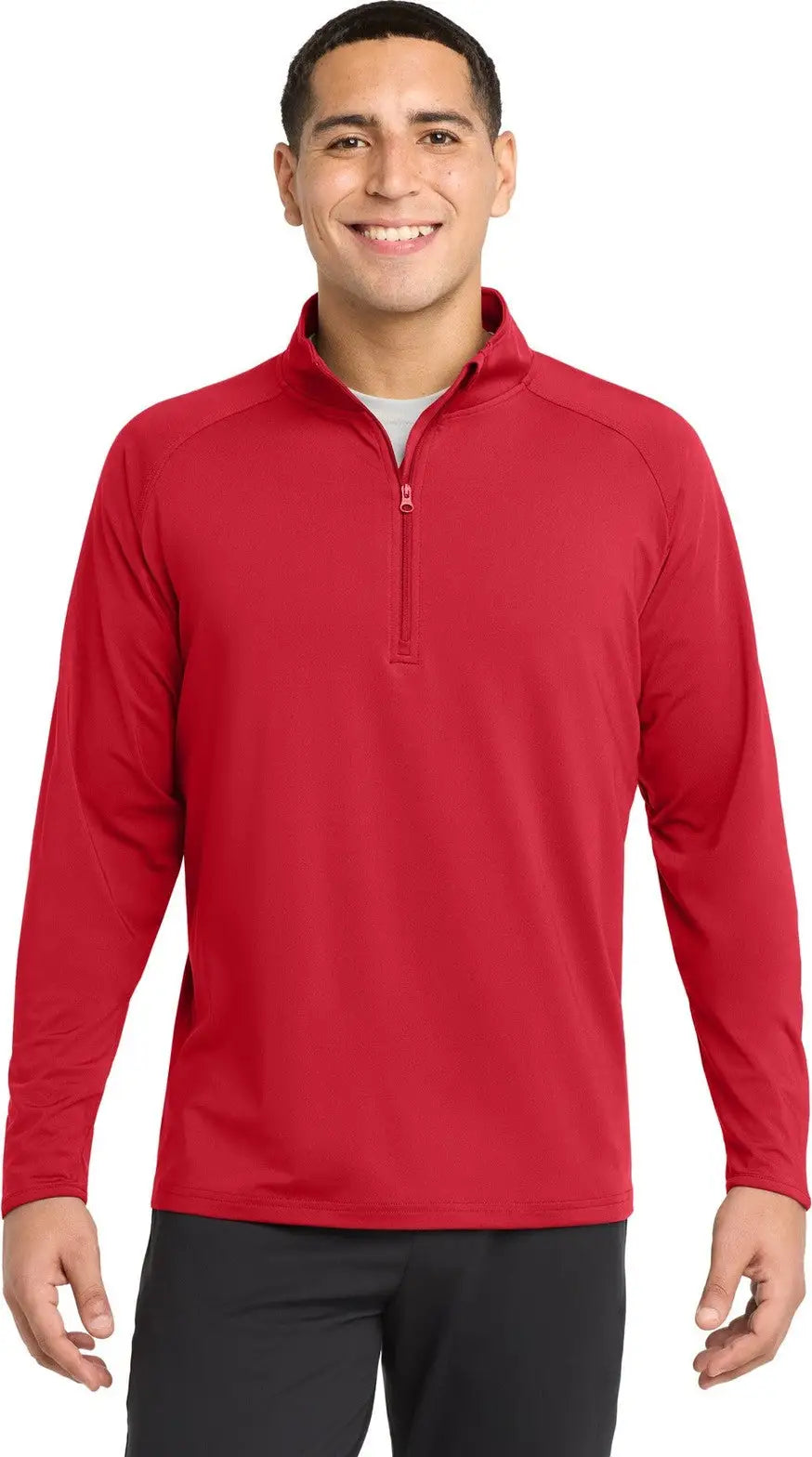 Sport-tek Tst850 Tall Sport-wick Stretch 1/4-zip Pullover - True Red