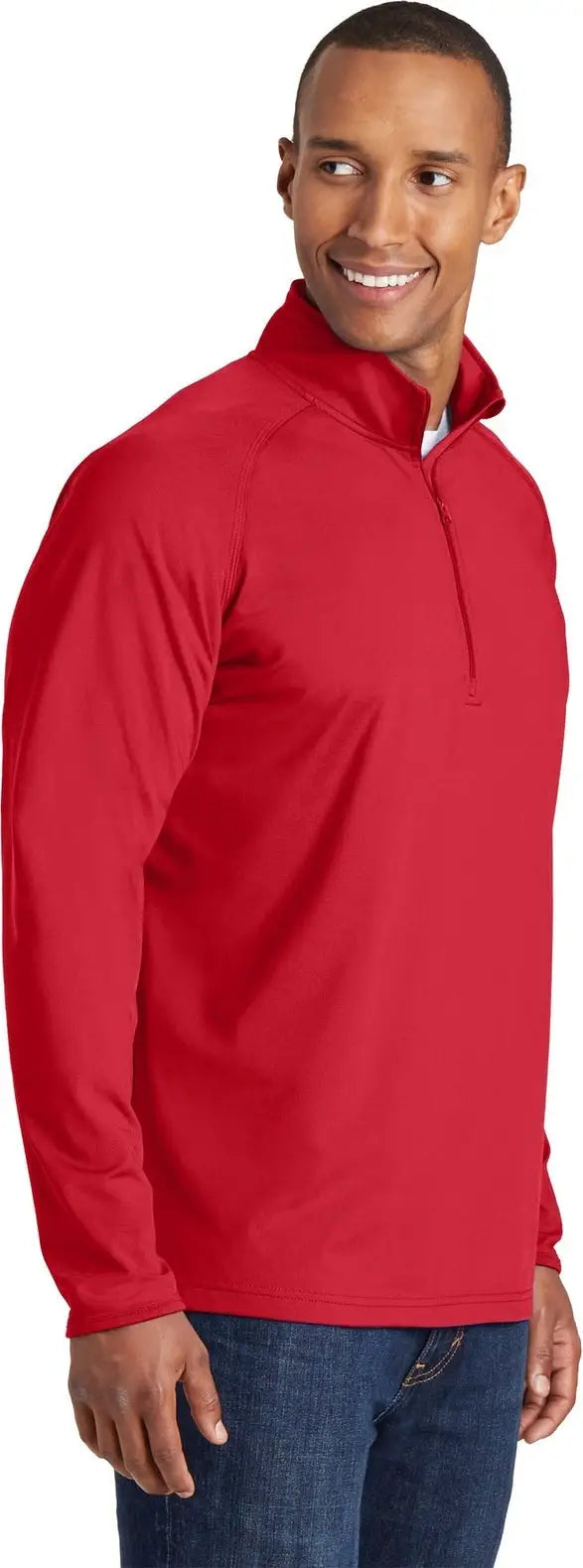 Sport-tek Tst850 Tall Sport-wick Stretch 1/4-zip Pullover - True Red