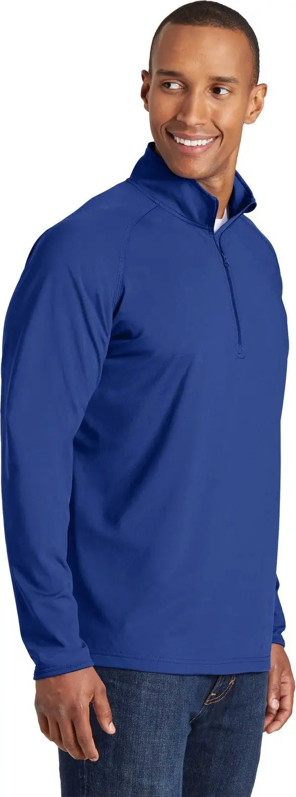 Sport-tek Tst850 Tall Sport-wick Stretch 1/4-zip Pullover - True Royal