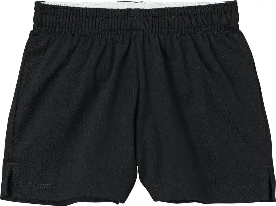 Sport-tek Ygst311 Girls Jersey Knit Squad Short - Black - Youth Xs