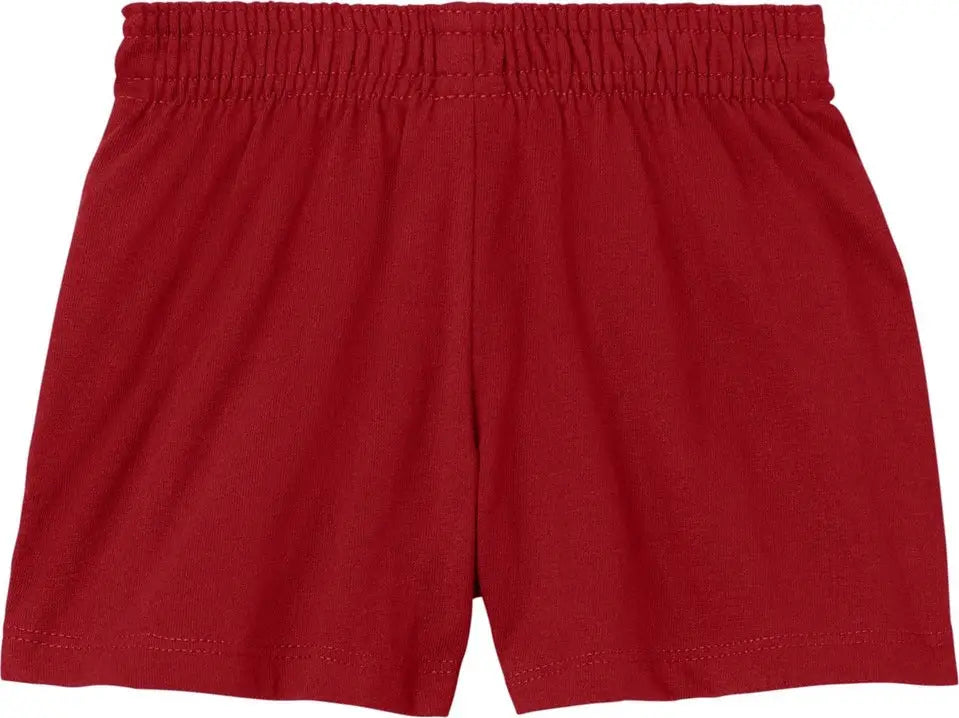Sport-tek Ygst311 Girls Jersey Knit Squad Short - Deep Red - Youth Xs