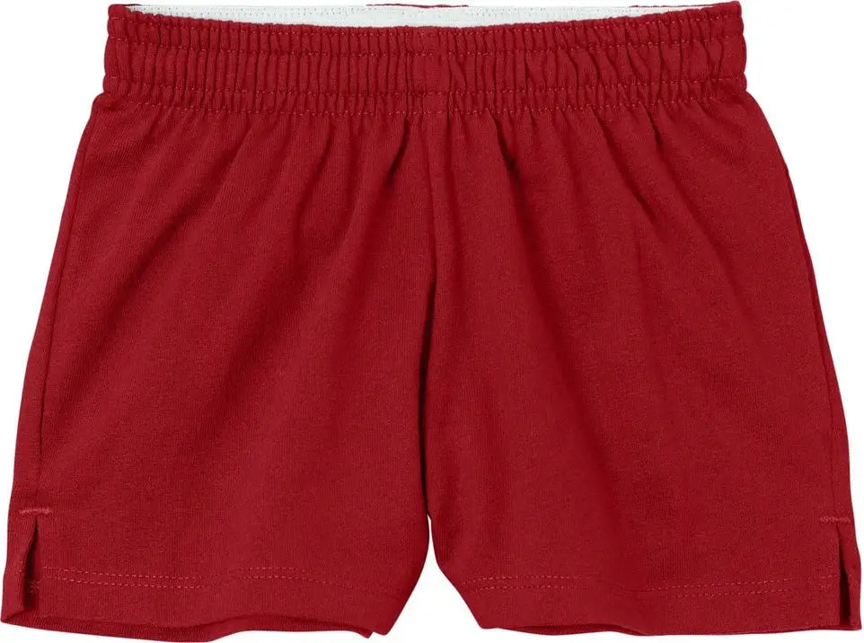 Sport-tek Ygst311 Girls Jersey Knit Squad Short - Deep Red - Youth Xs