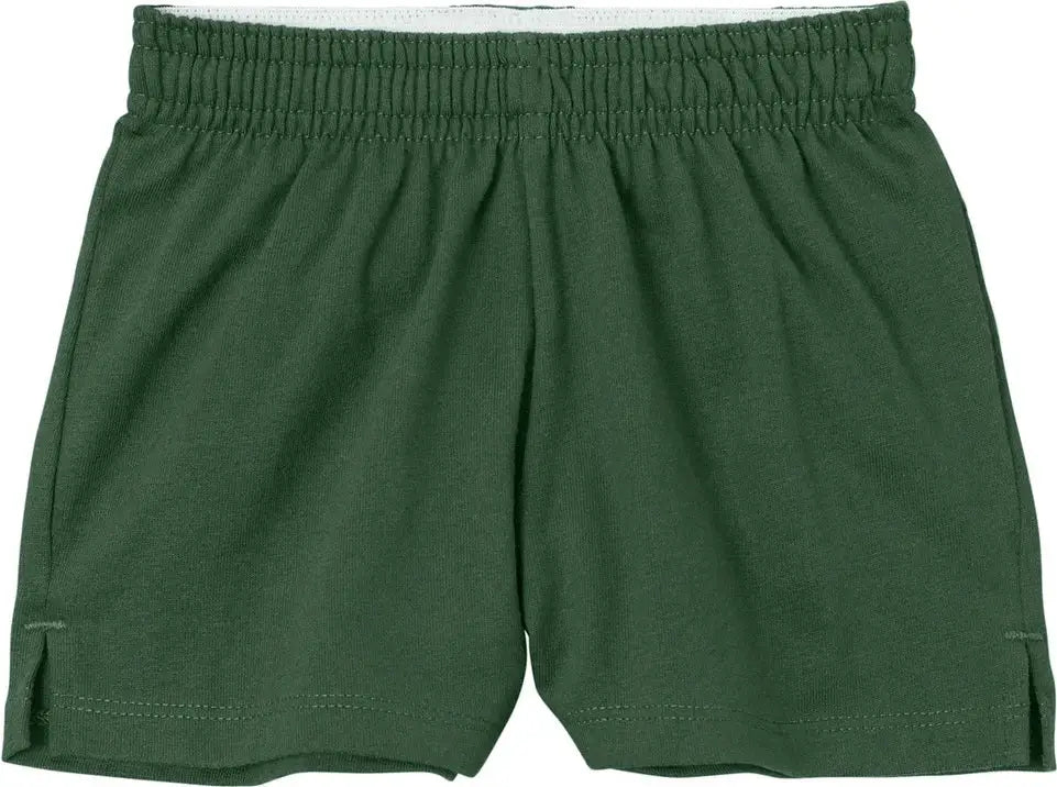 Sport-tek Ygst311 Girls Jersey Knit Squad Short - Forest Green - Youth Xs