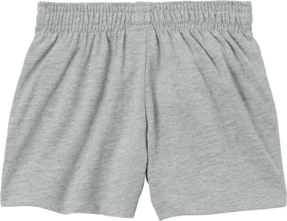 Sport-tek Ygst311 Girls Jersey Knit Squad Short - Heather Gray - Youth Xs