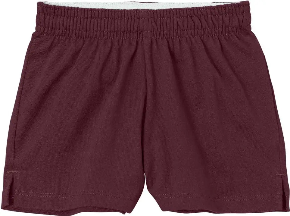 Sport-tek Ygst311 Girls Jersey Knit Squad Short - Maroon - Youth Xs