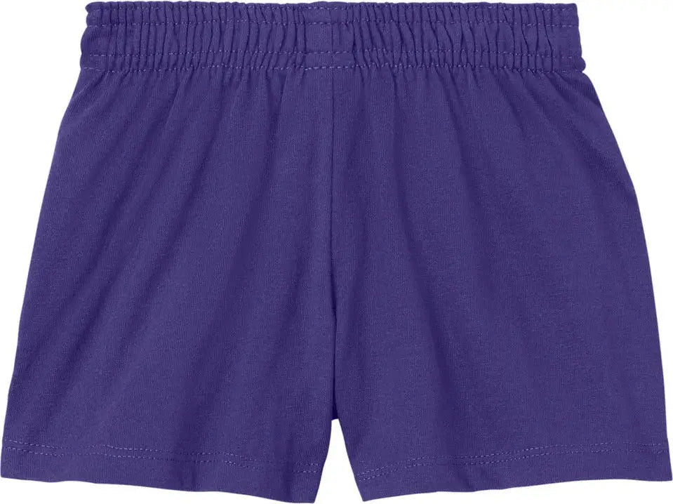 Sport-tek Ygst311 Girls Jersey Knit Squad Short - Purple - Youth Xs
