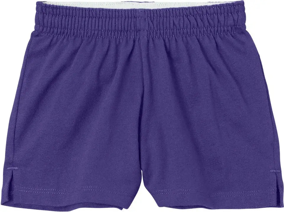 Sport-tek Ygst311 Girls Jersey Knit Squad Short - Purple - Youth Xs