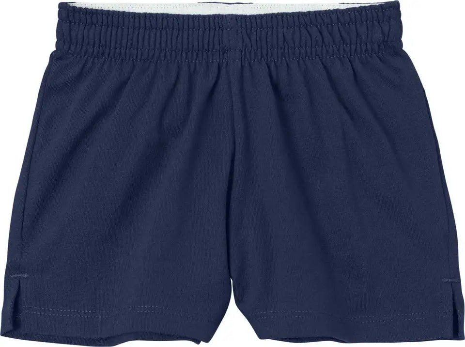 Sport-tek Ygst311 Girls Jersey Knit Squad Short - True Navy - Youth Xs