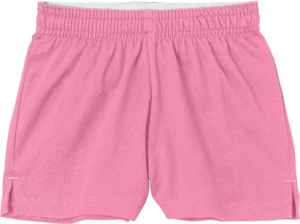 Sport-tek Ygst311 Girls Jersey Knit Squad Short - True Pink