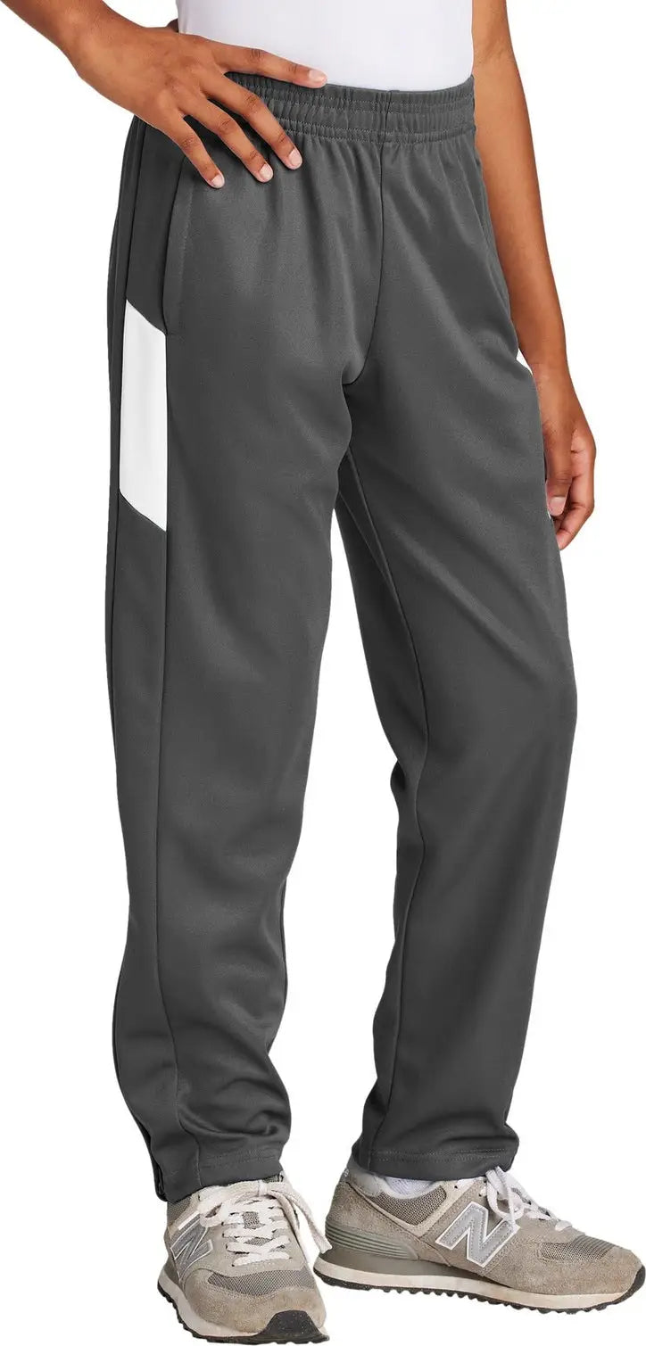 Sport-tek Ypst800 Youth Travel Pant - Iron Gray White