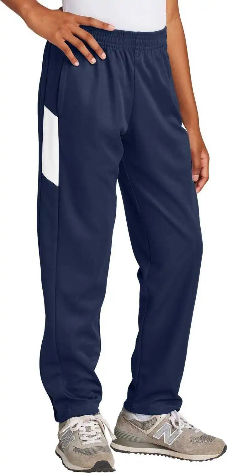 Sport Tek Ypst800 Youth Travel Pant True Navy/ White