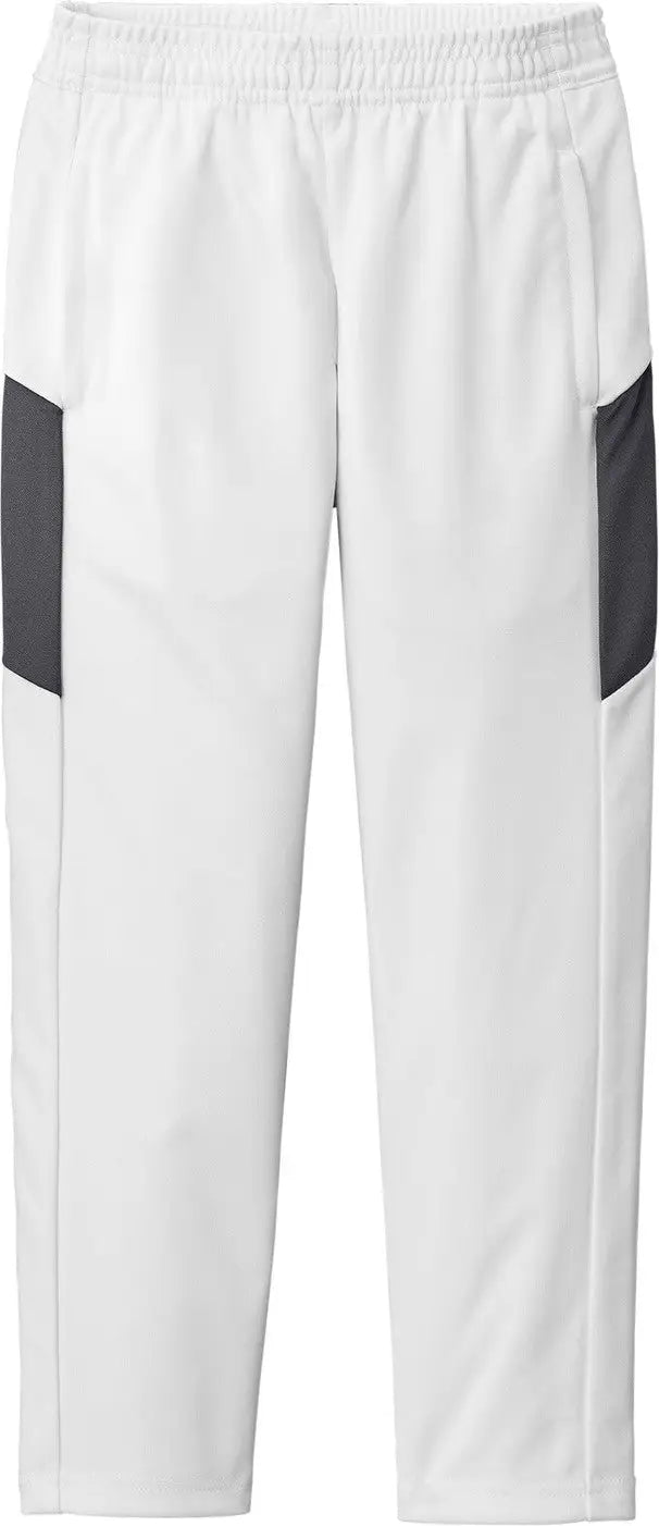 Sport-tek Ypst800 Youth Travel Pant - White Iron Gray