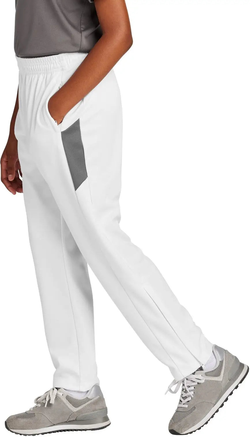 Sport-tek Ypst800 Youth Travel Pant - White Iron Gray
