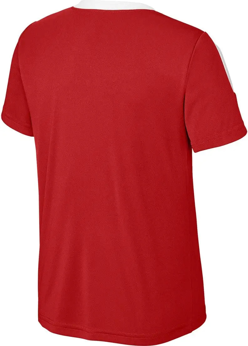 Sport-tek Yst100 Youth Competitor United Crew - Deep Red White