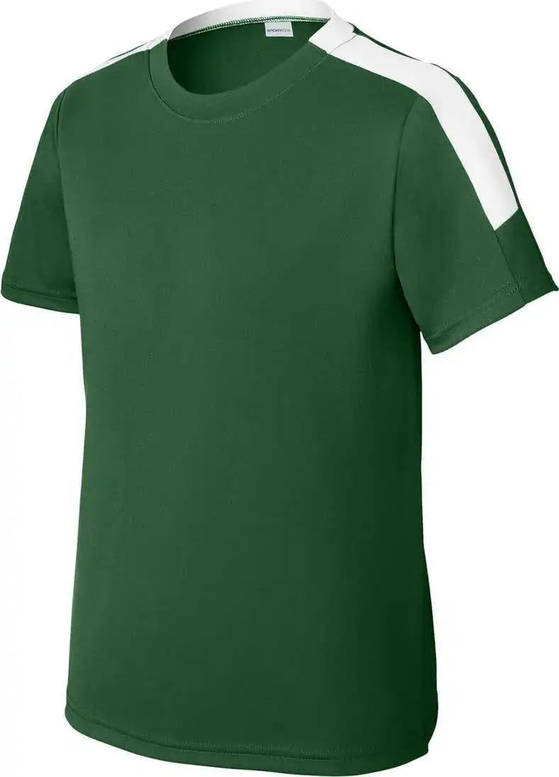 Sport Tek Yst100 Youth Competitor United Crew Frgn/white