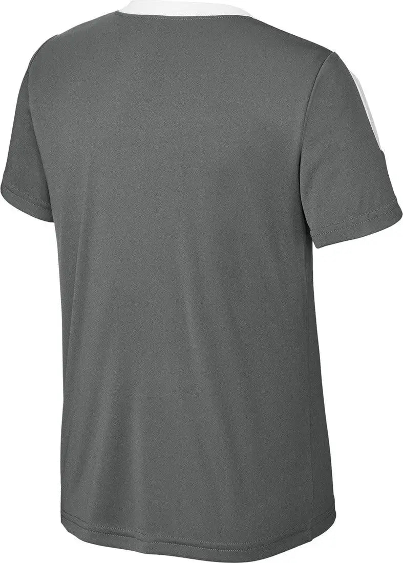 Sport-tek Yst100 Youth Competitor United Crew - Iron Gray White