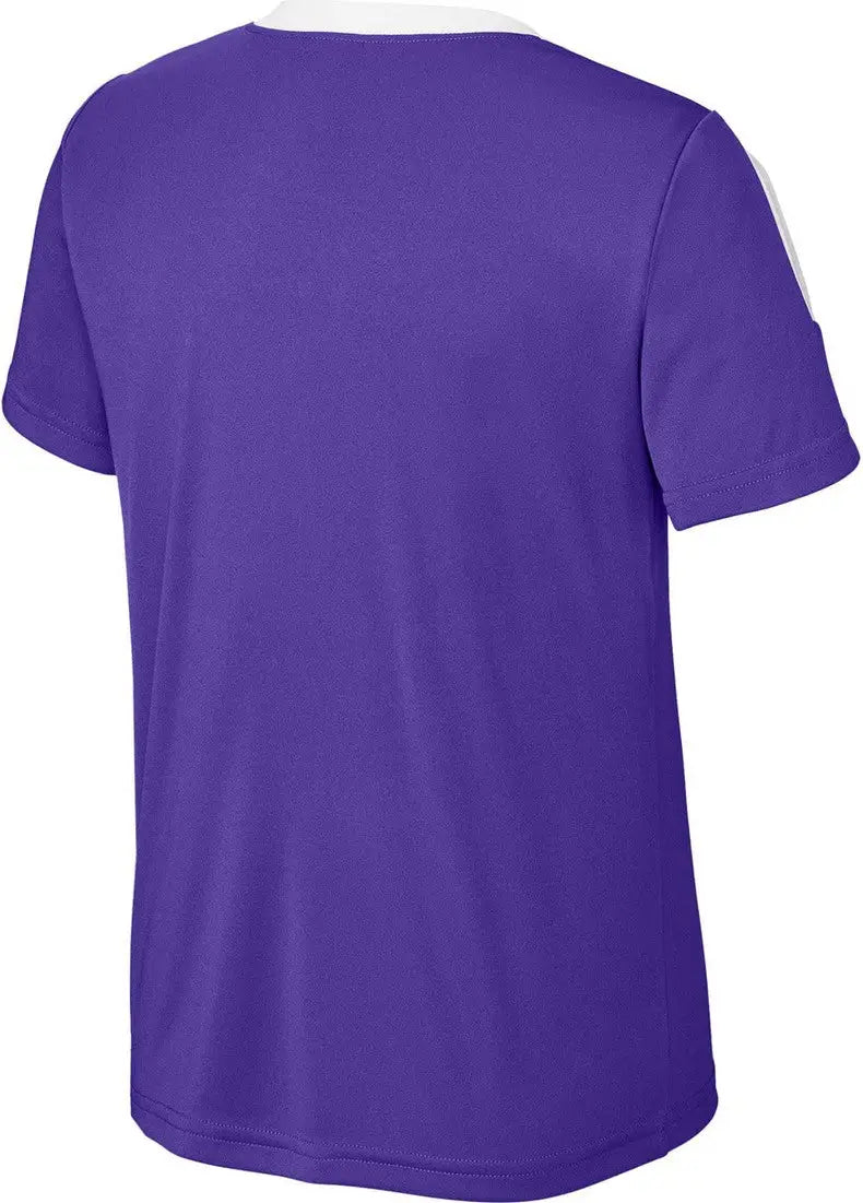 Sport-tek Yst100 Youth Competitor United Crew - Purple White