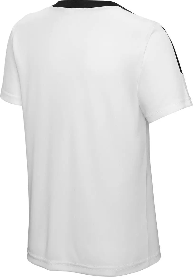 Sport-tek Yst100 Youth Competitor United Crew - White Black - White/ / Xs