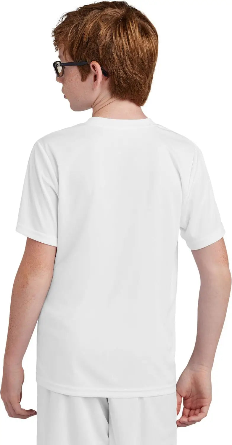 Sport-tek Yst100 Youth Competitor United Crew - White
