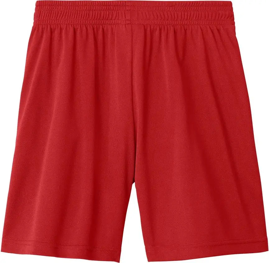 Sport-tek Yst103 Youth Competitor United 5’’ Short - Deep Red White