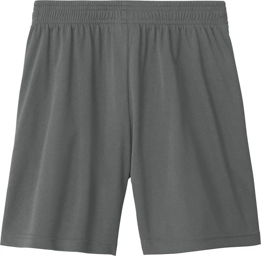 Sport-tek Yst103 Youth Competitor United 5’’ Short - Iron Gray White