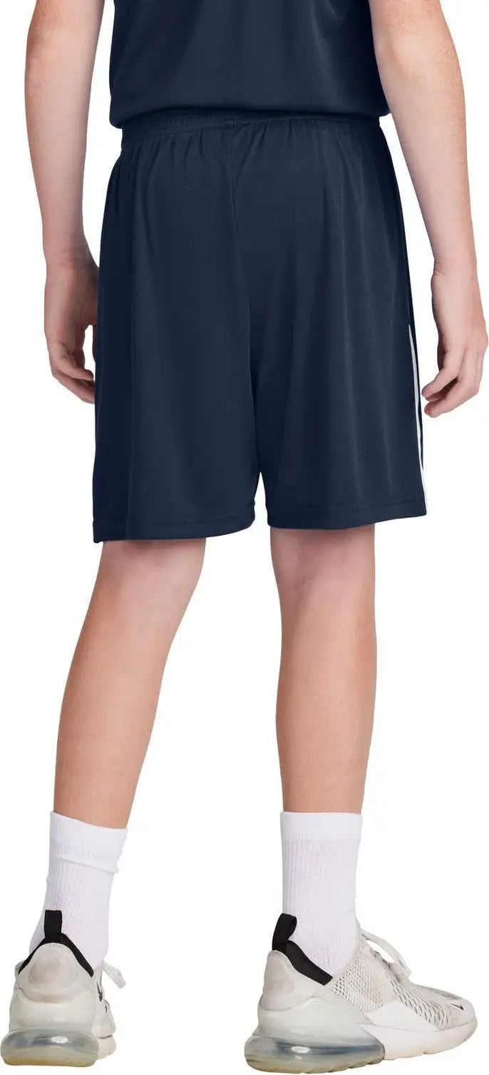 Sport-tek Yst103 Youth Competitor United 5’’ Short - True Navy White