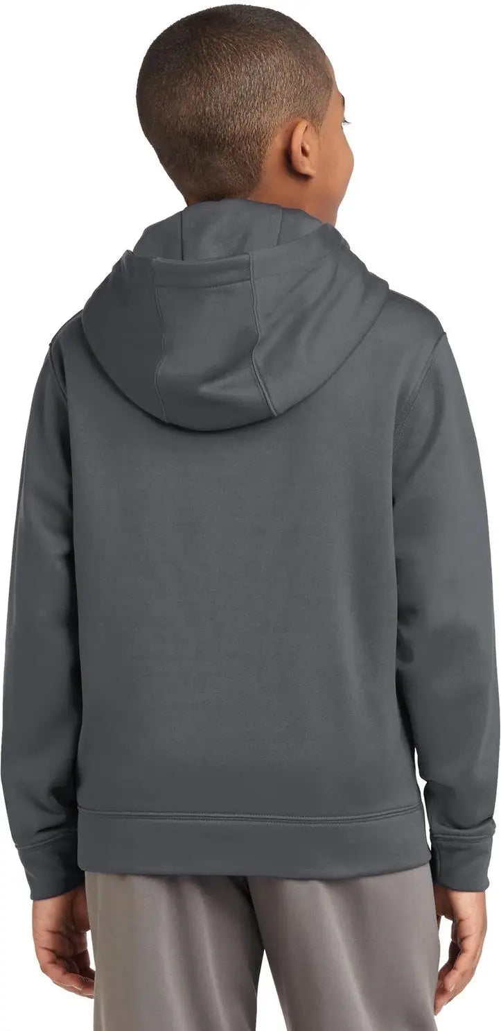 Sport-tek Yst244 Youth Sport-wick Fleece Hooded Pullover - Dark Smoke Gray