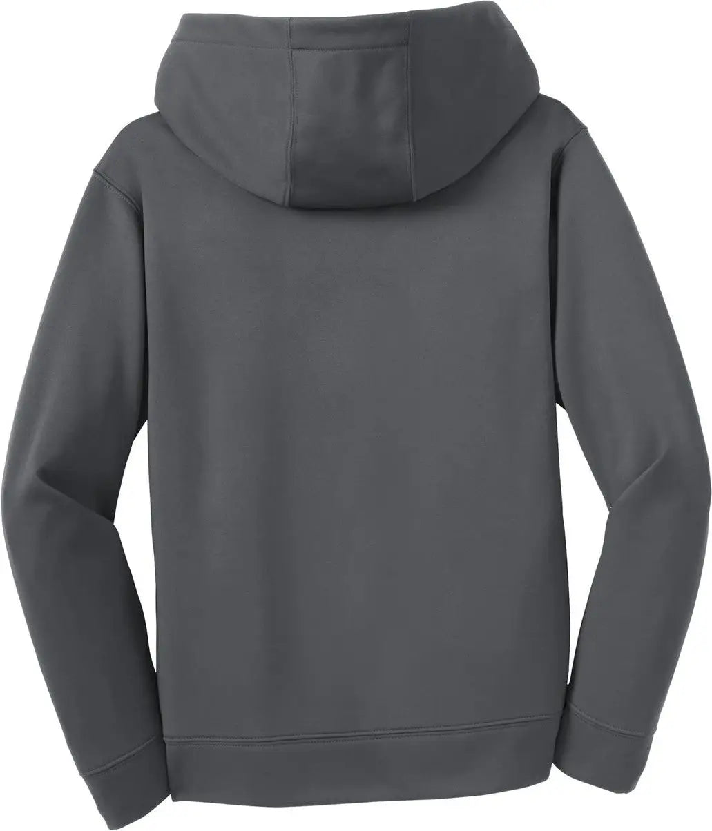 Sport-tek Yst244 Youth Sport-wick Fleece Hooded Pullover - Dark Smoke Gray - Xs