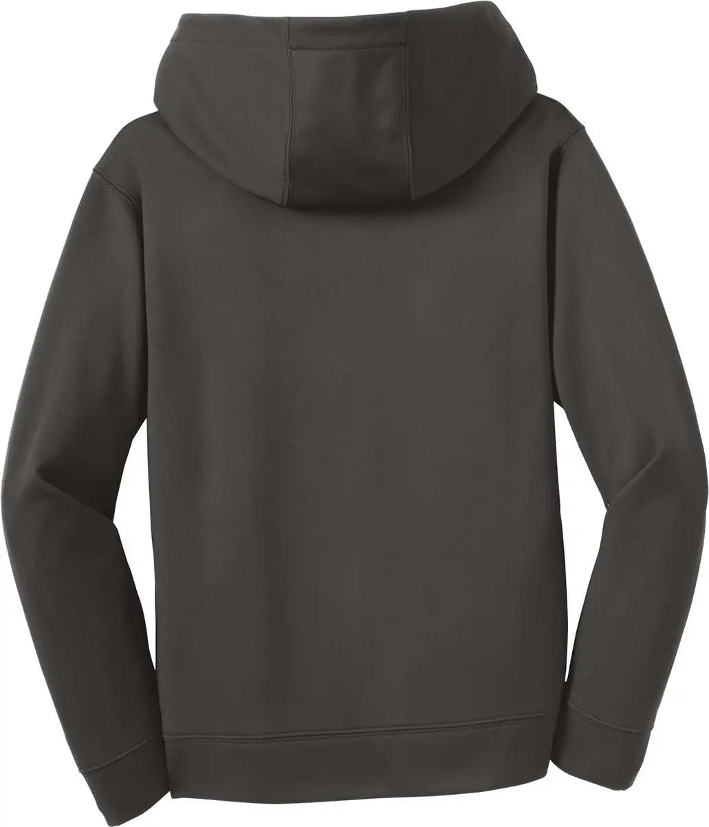 Sport-tek Yst244 Youth Sport-wick Fleece Hooded Pullover - Iron Gray - Xs