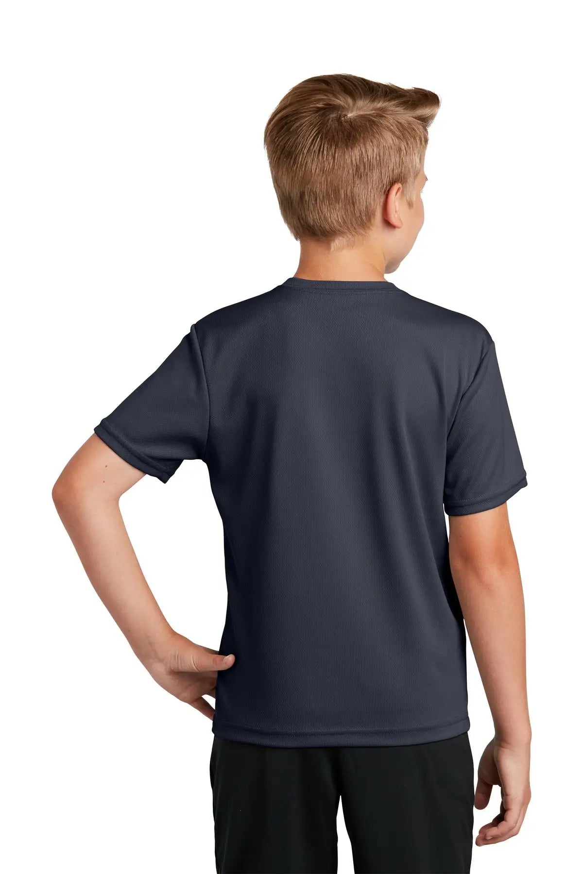 Sport-tek Yst340 Youth Posicharge Racermesh Tee - Graphite