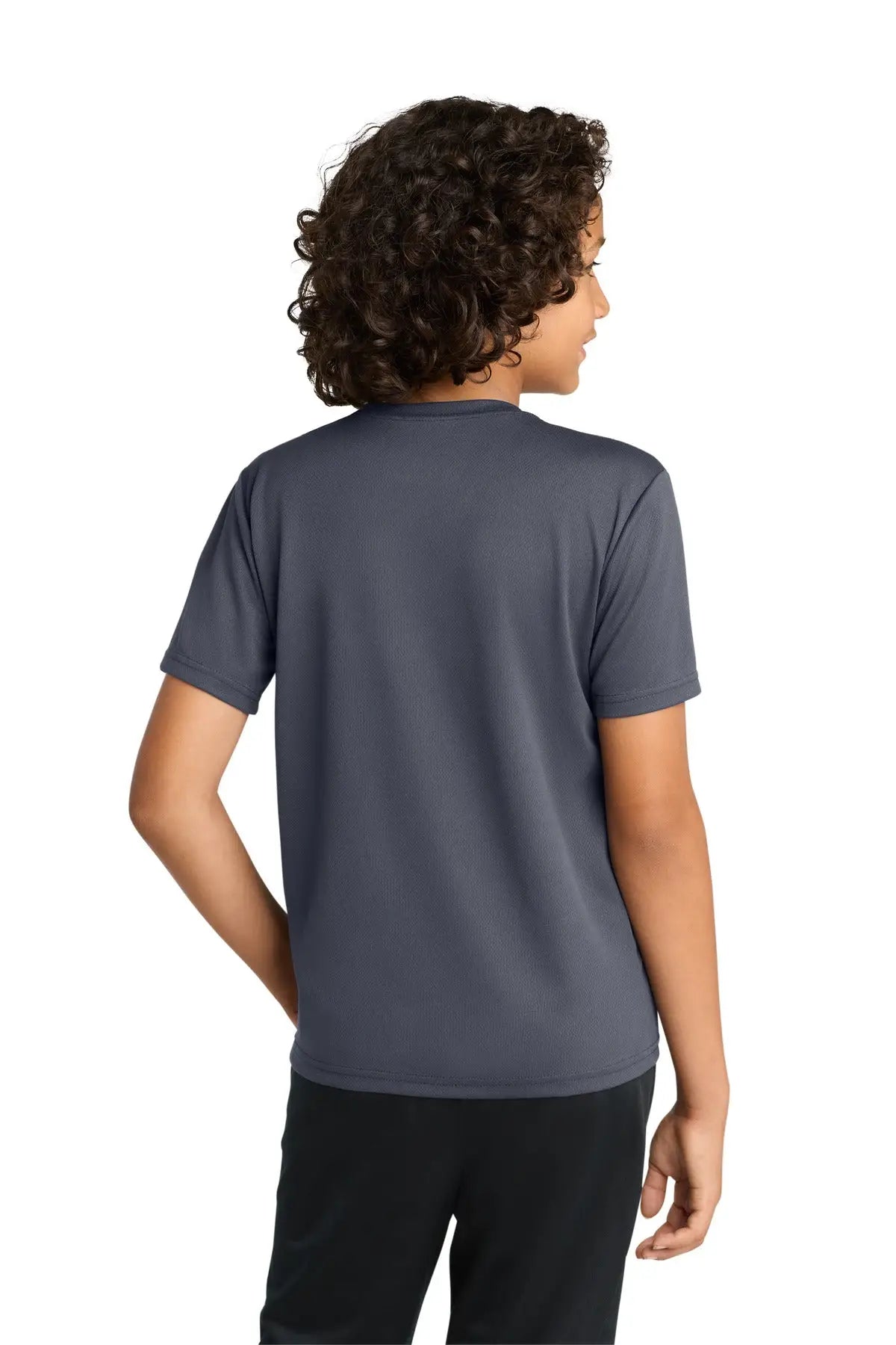 Sport-tek Yst340 Youth Posicharge Racermesh Tee - Graphite