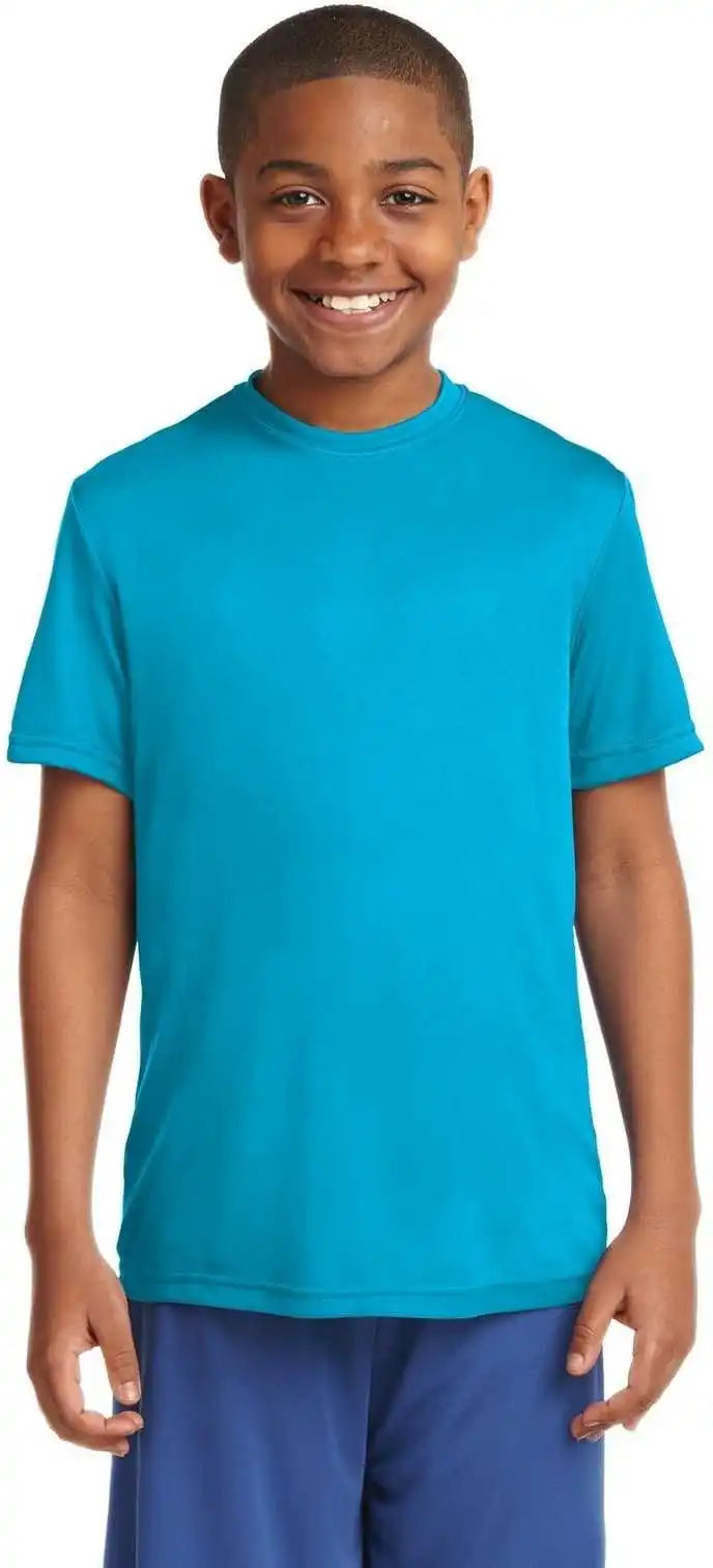 Sport Tek Yst350 Youth Posicharge Competitor Tee Atomic Blue