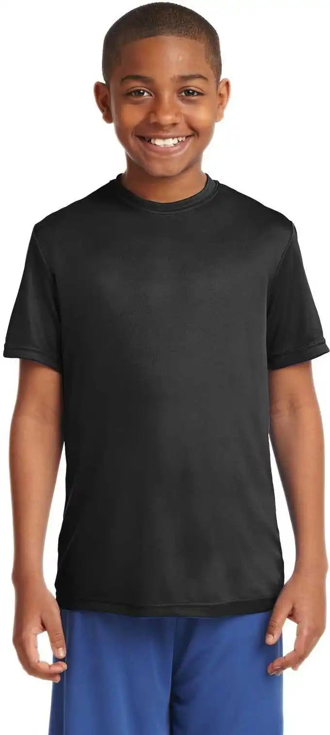 Sport-tek Yst350 Youth Posicharge Competitor Tee - Black