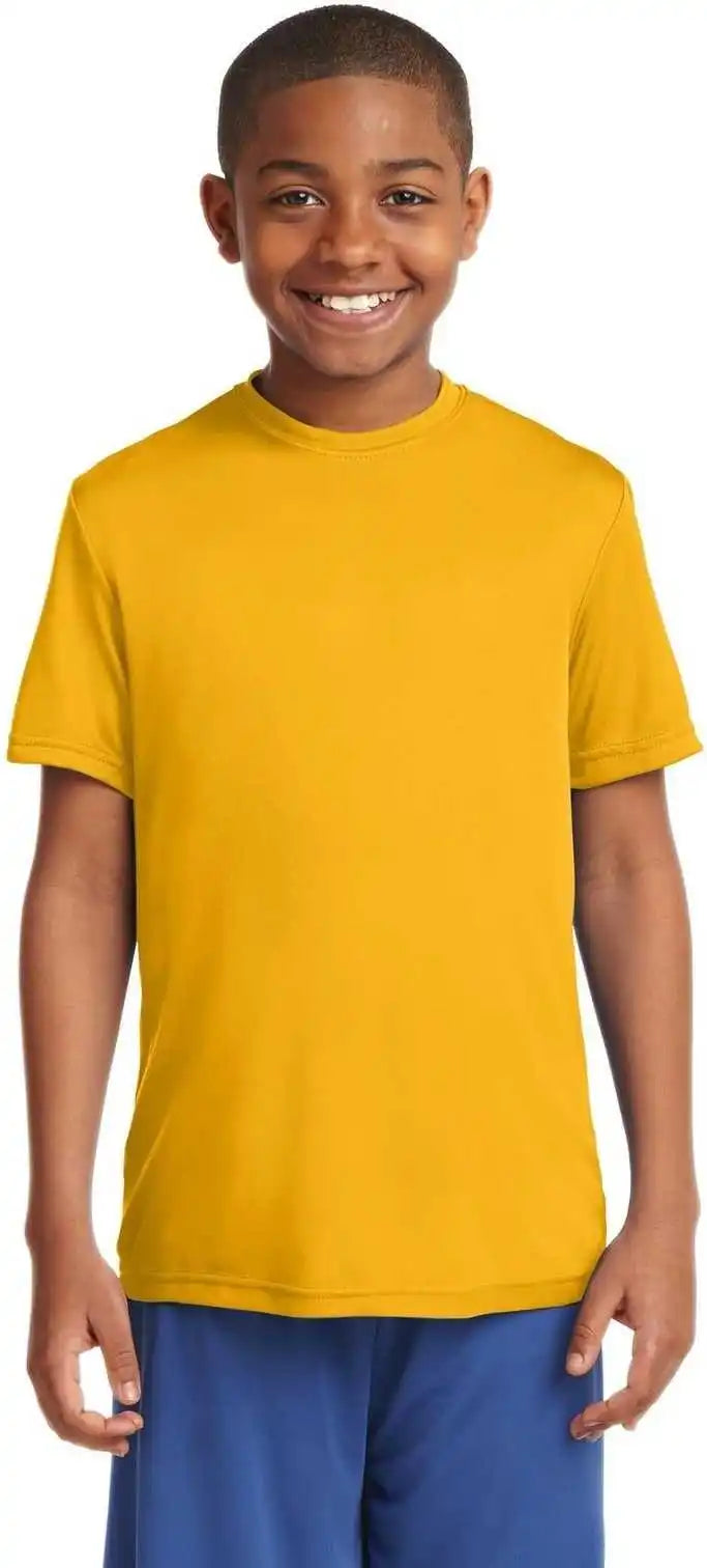Sport Tek Yst350 Youth Posicharge Competitor Tee Gold