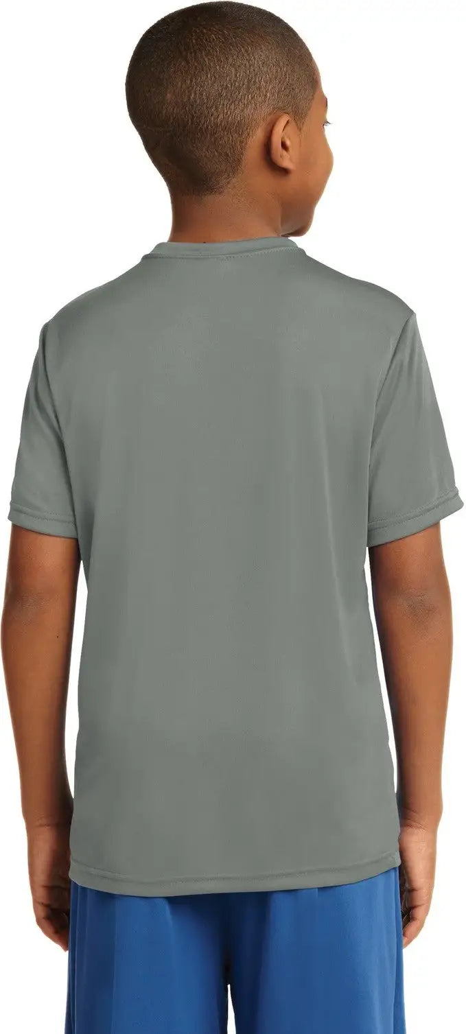 Sport-tek Yst350 Youth Posicharge Competitor Tee - Gray Concrete