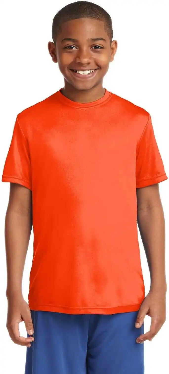 Sport-tek Yst350 Youth Posicharge Competitor Tee - Neon Orange