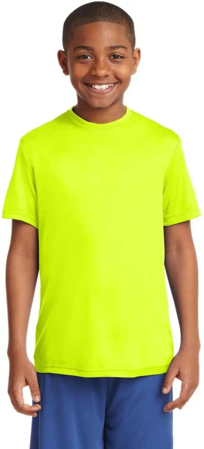 Sport Tek Yst350 Youth Posicharge Competitor Tee Neon Yellow