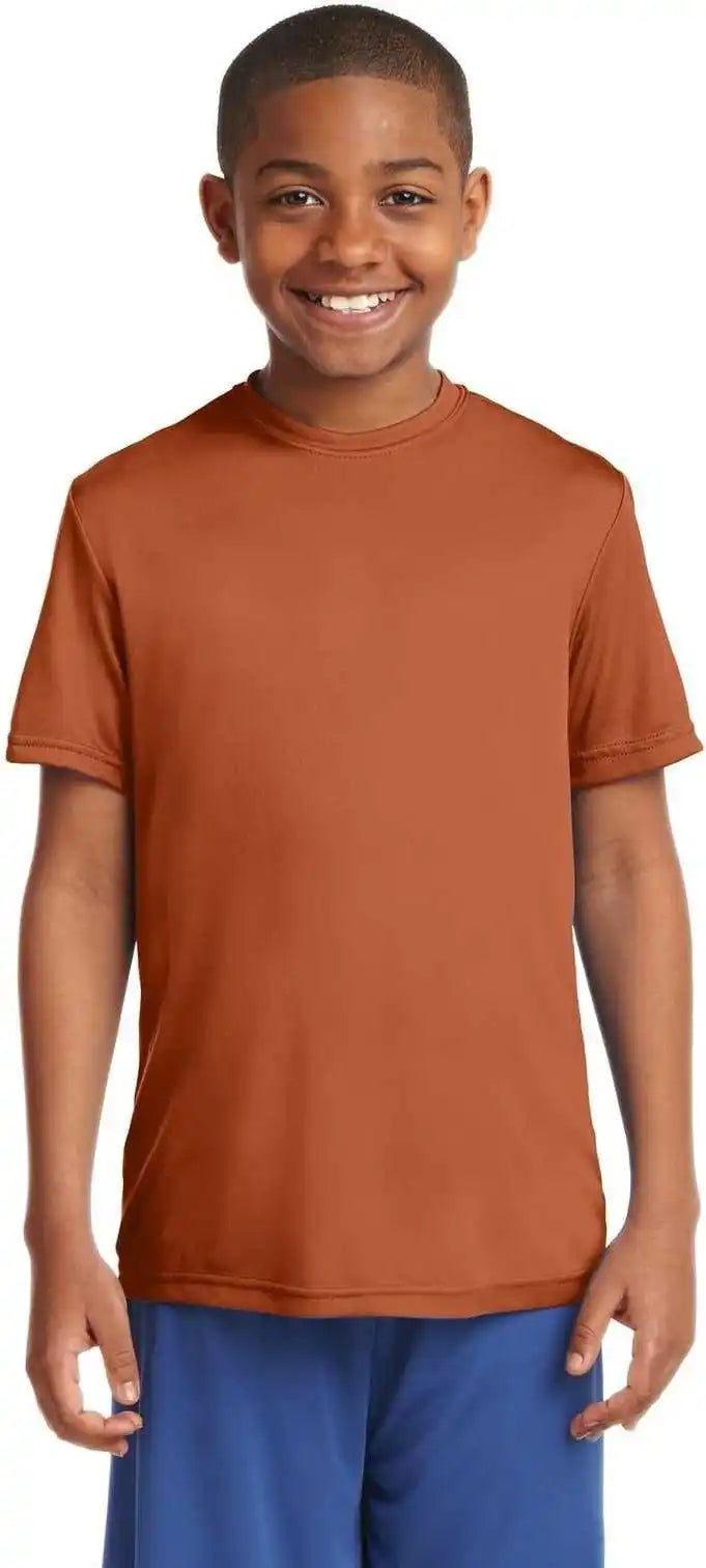 Sport Tek Yst350 Youth Posicharge Competitor Tee Texas Orange