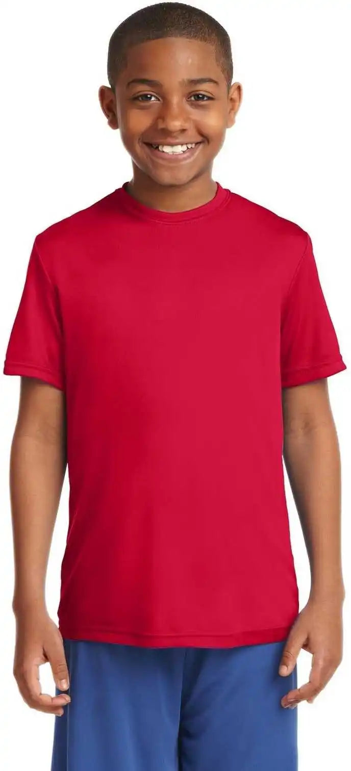 Sport Tek Yst350 Youth Posicharge Competitor Tee True Red