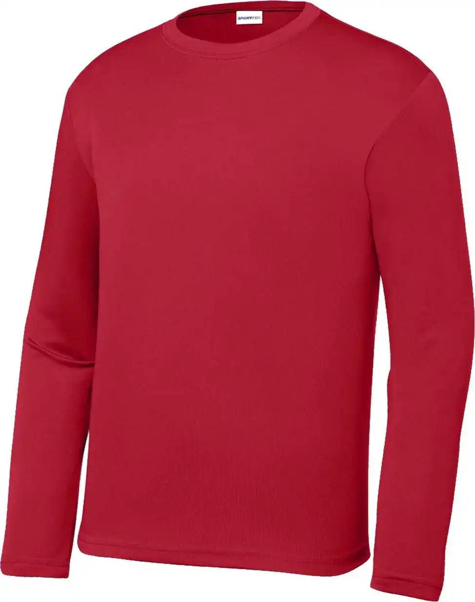 Sport Tek Yst350ls Youth Long Sleeve Posicharge Competitor Tee Deep Red