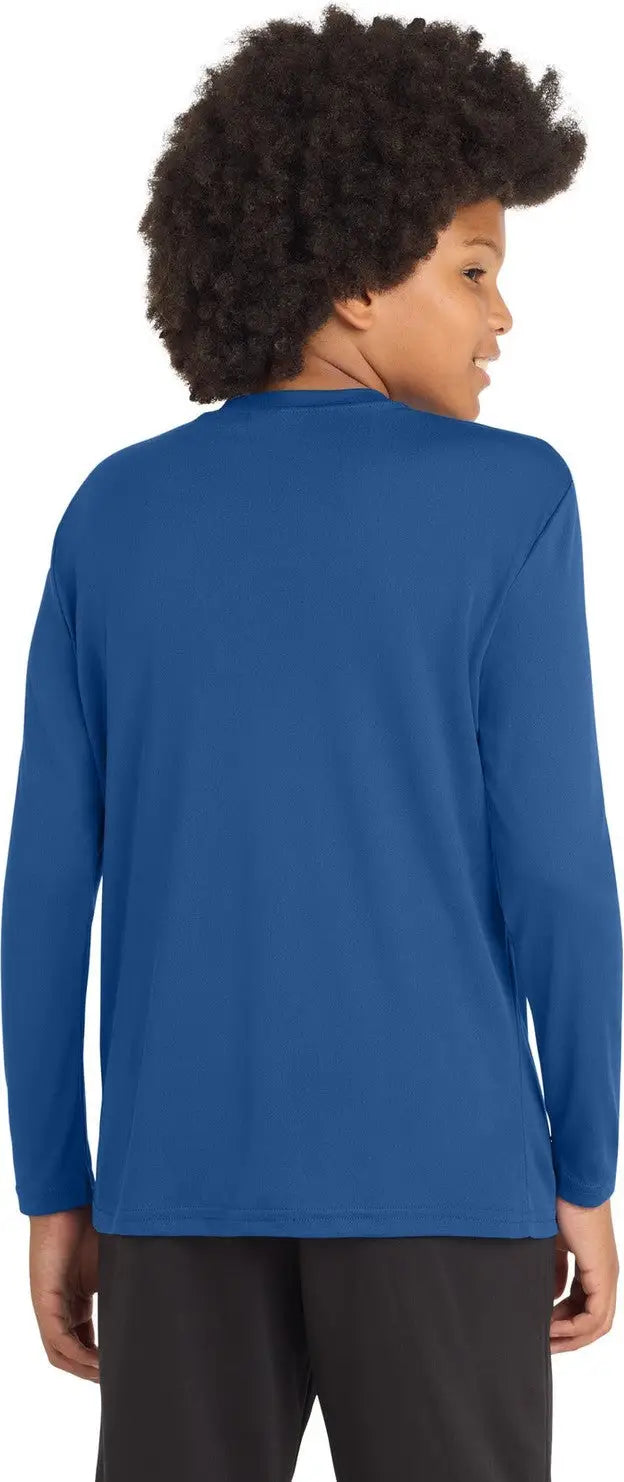 Sport-tek Yst350ls Youth Long Sleeve Posicharge Competitor Tee - Royal
