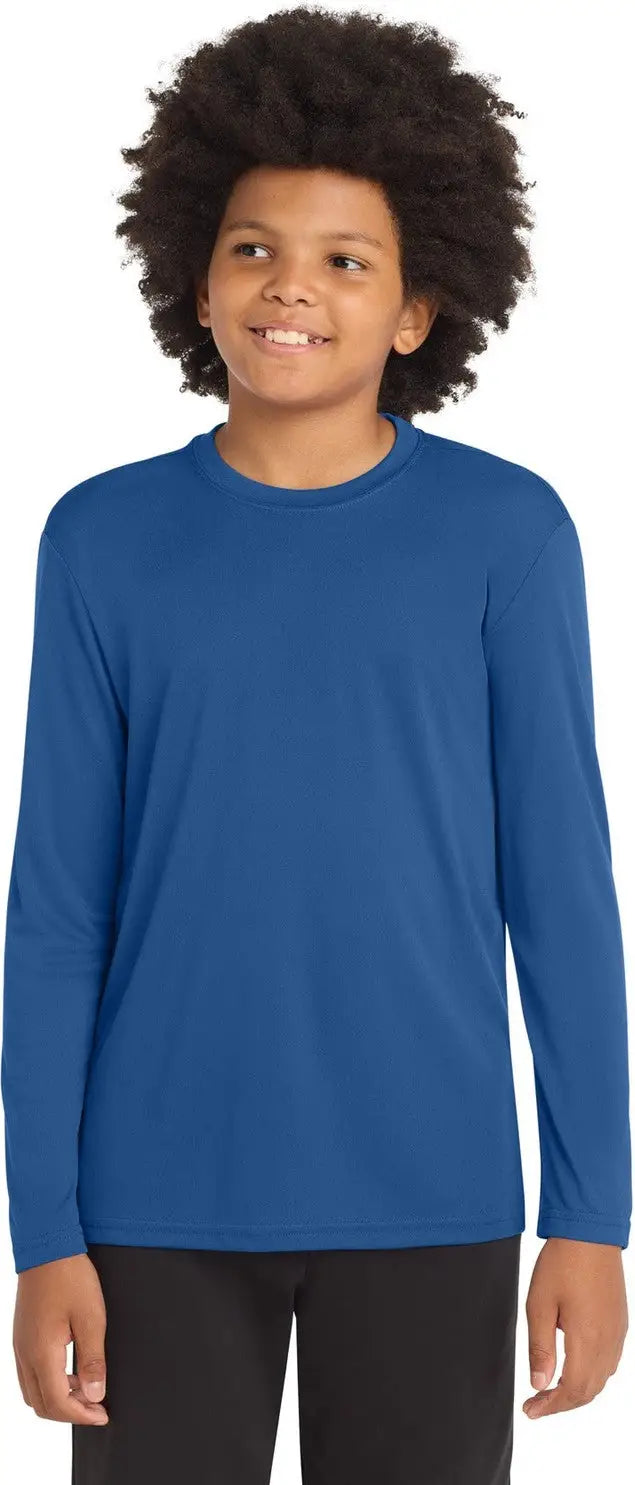 Sport-tek Yst350ls Youth Long Sleeve Posicharge Competitor Tee - Royal - Xs