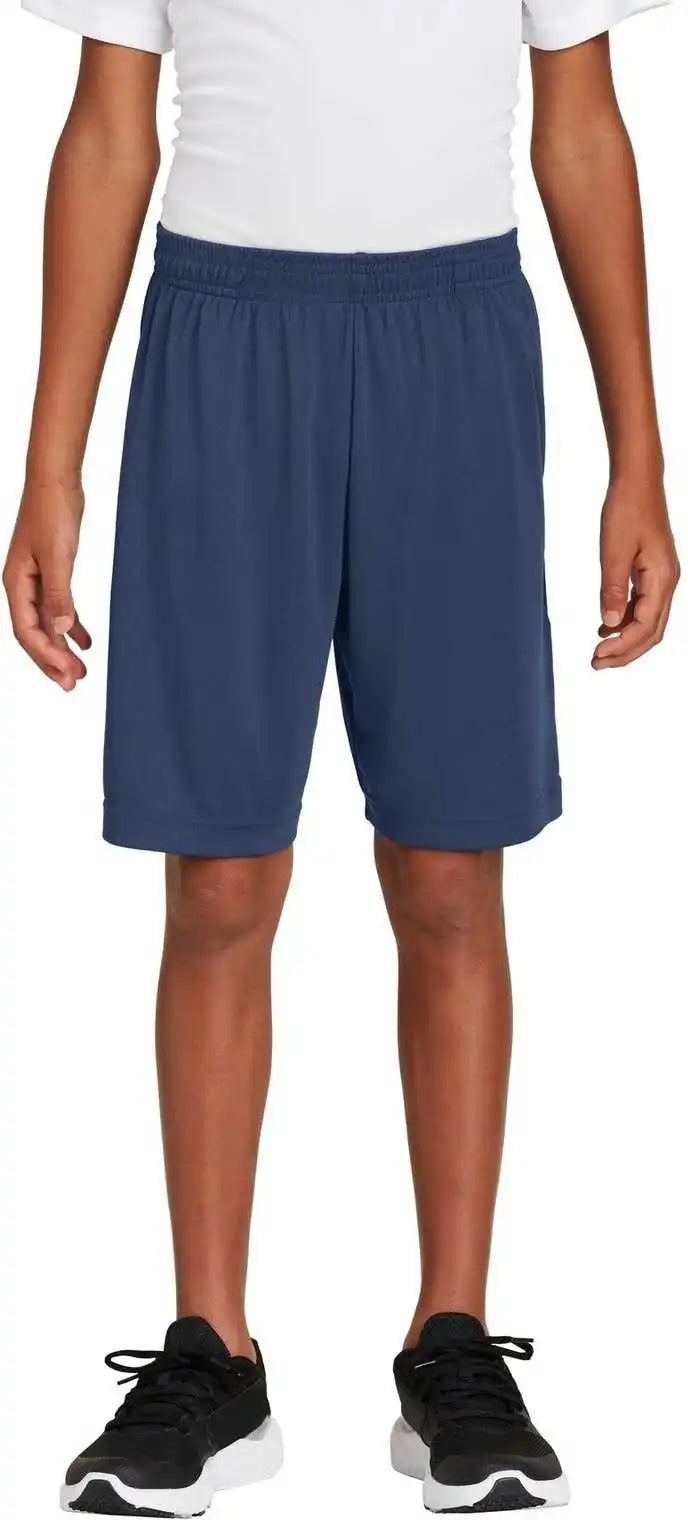 Sport-tek Yst355p Youth Posicharge Competitor Pocketed Short - True Navy